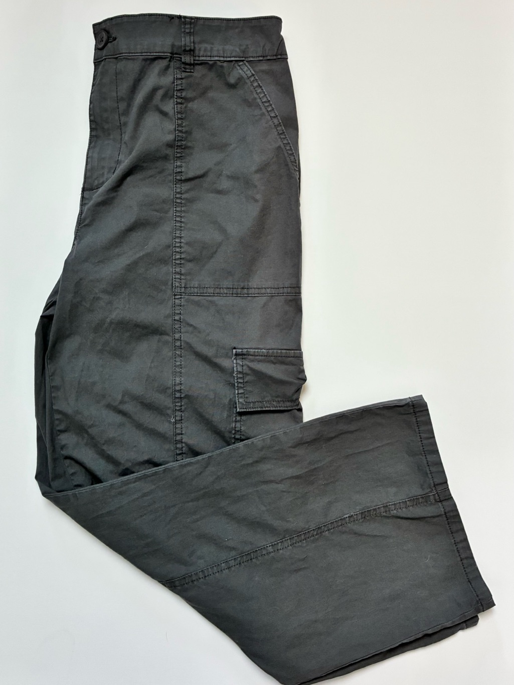 Social Standard For Sanctuary Cargo Pants, Wide Leg Charcoal
